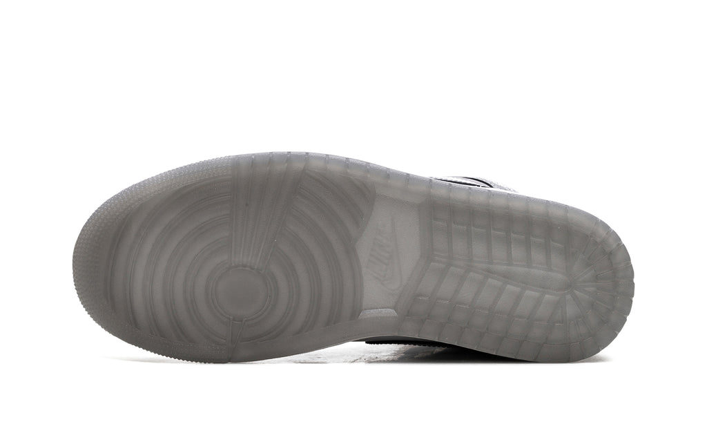 Air Jordan 1 Mid Sneakers - White, Light Gray & Charcoal