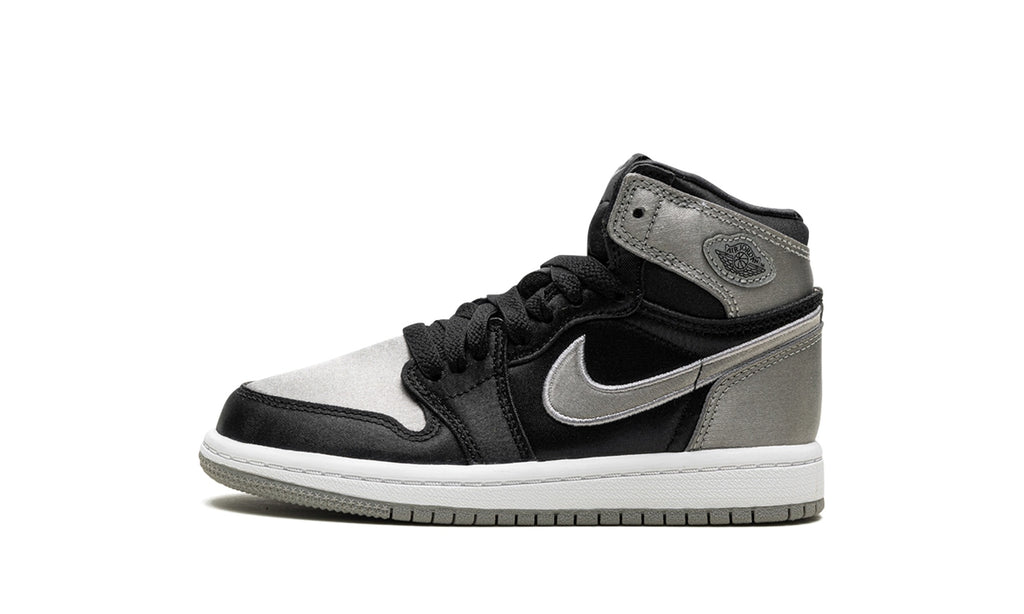 Air Jordan 1 High-Top Sneakers – Black, Gray & White