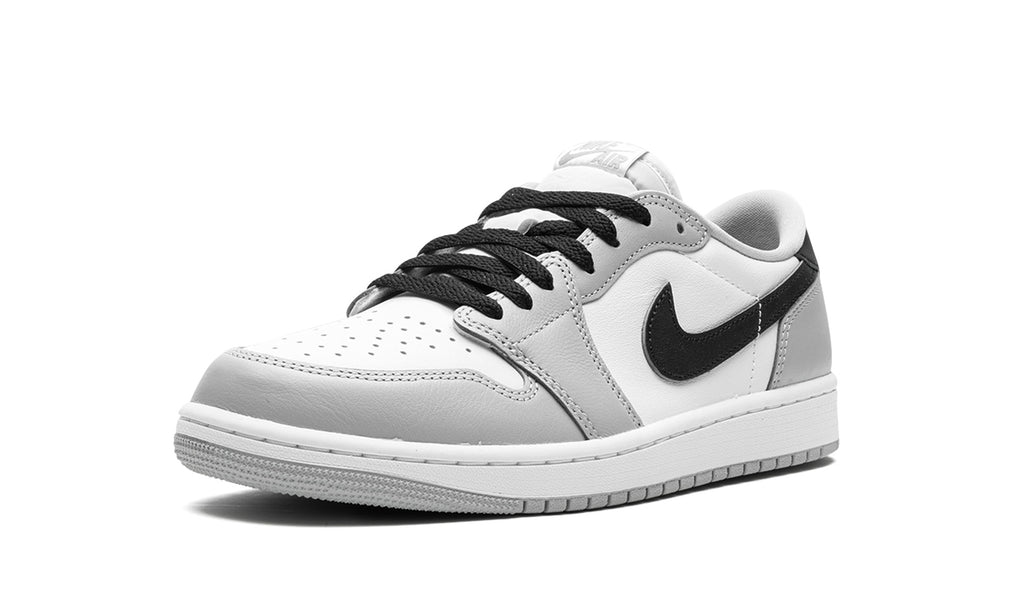Air Jordan 1 Retro Low OG Sneakers in White, Grey & Black