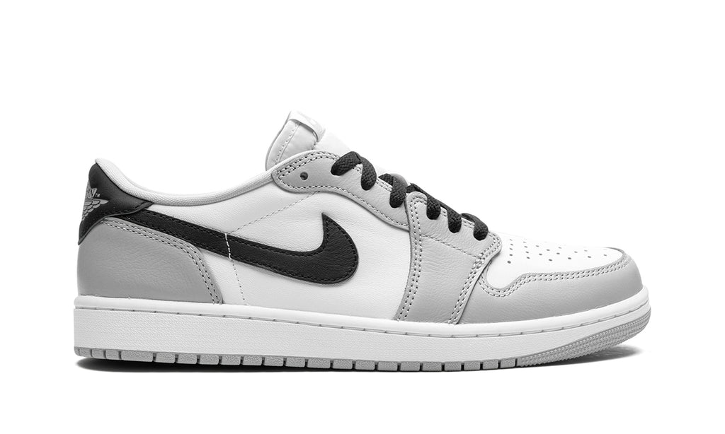 Air Jordan 1 Retro Low OG Sneakers in White, Grey & Black