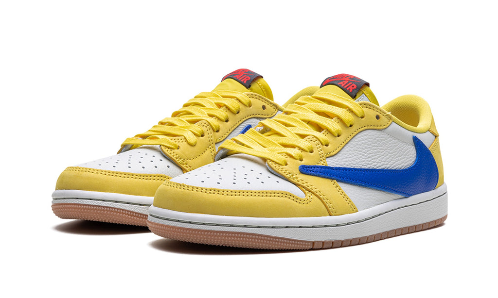 Air Jordan 1 Low Sneakers – Yellow, White & Blue