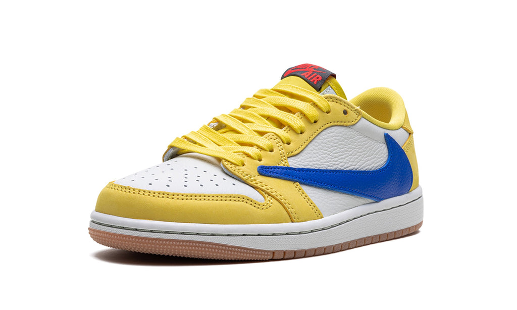 Air Jordan 1 Low Sneakers – Yellow, White & Blue