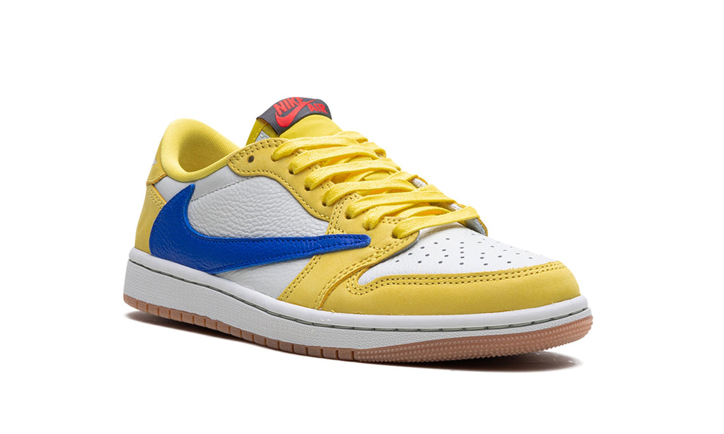 Air Jordan 1 Low Sneakers – Yellow, White & Blue