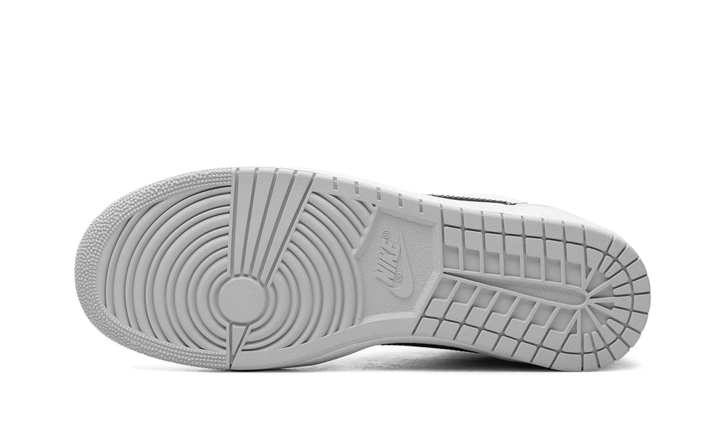 Air Jordan 1 Retro Low Sneakers - White and Black with Light Gray Outsole