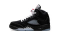 Air Jordan 5 Sneakers – Black, Silver & Ice Blue