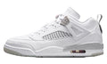 Jordan Spizike Low Sneakers - White & Light Gray with Speckled Midsole