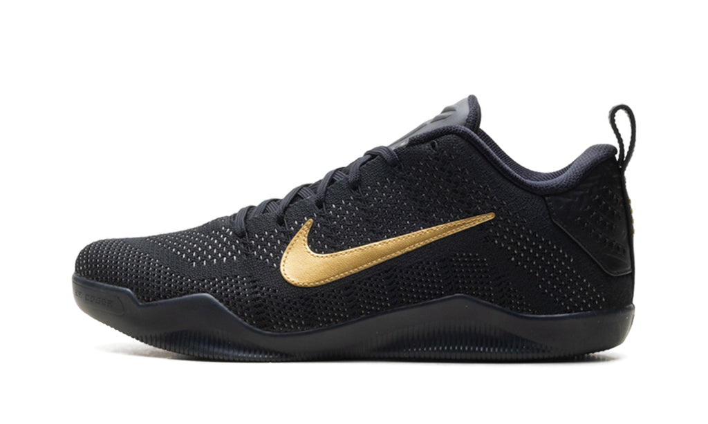 Nike Kobe 11 Elite Low Basketball Shoes - Black & Metallic Gold