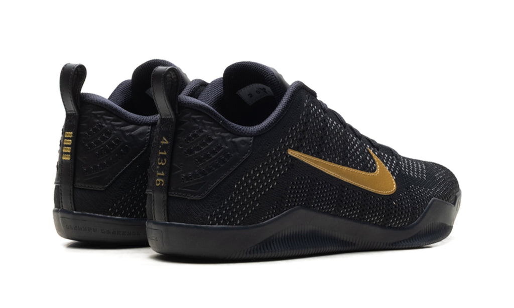 Nike Kobe 11 Elite Low Basketball Shoes - Black & Metallic Gold