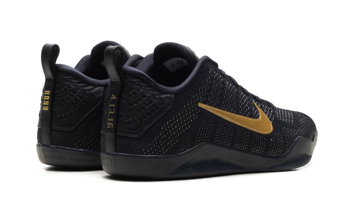 Nike Kobe 11 Elite Low Basketball Shoes - Black & Metallic Gold