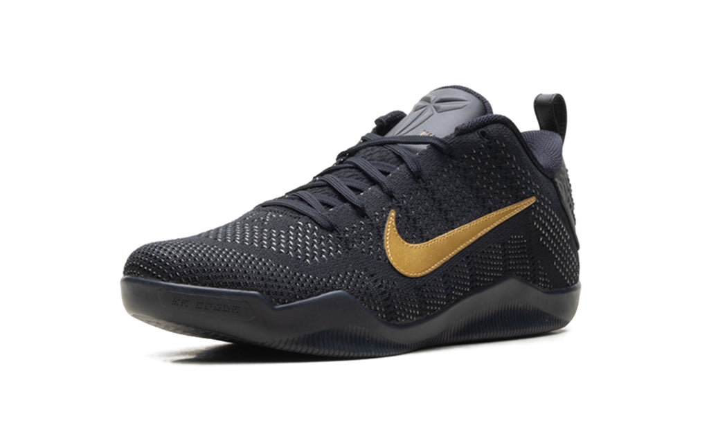 Nike Kobe 11 Elite Low Basketball Shoes - Black & Metallic Gold