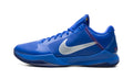 Nike Kobe 5 Protro Basketball Shoes - Royal Blue & White with Red Stitch Details
