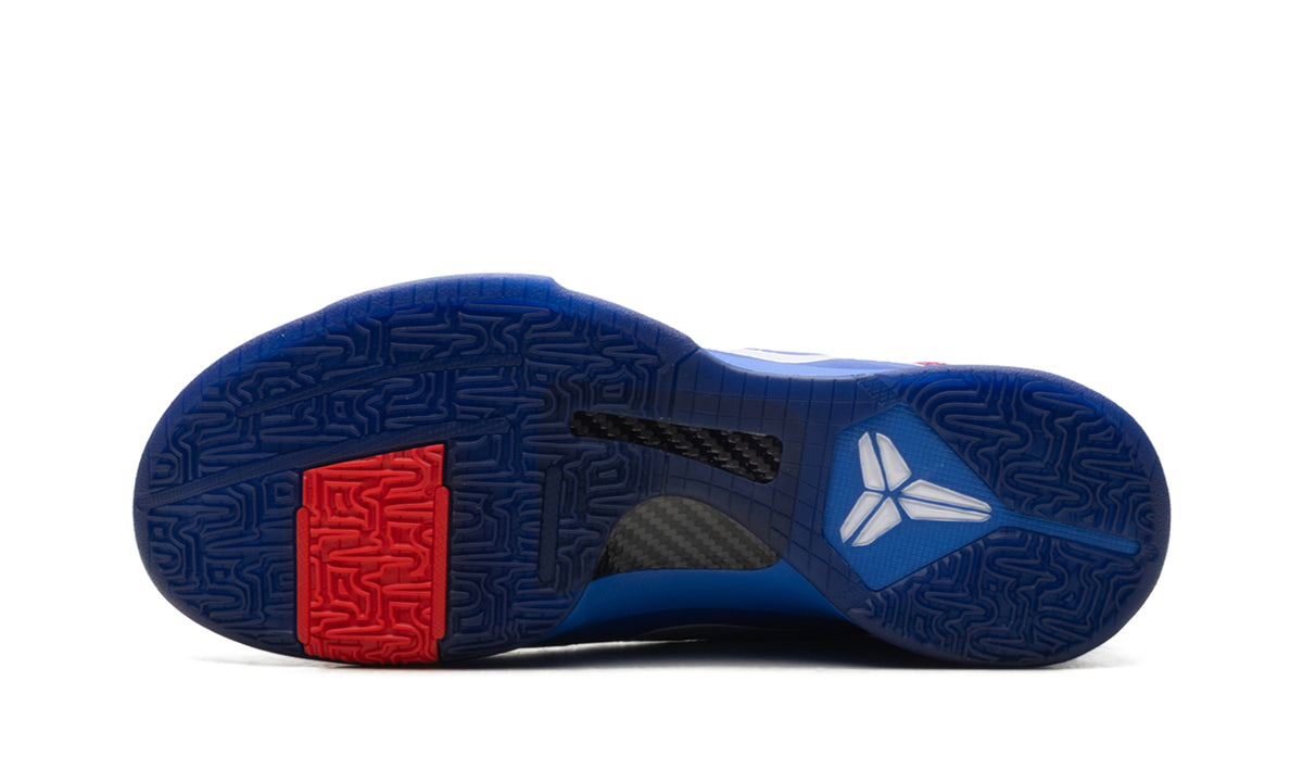 Nike Kobe 5 Protro Basketball Shoes - Royal Blue & White with Red Stitch Details
