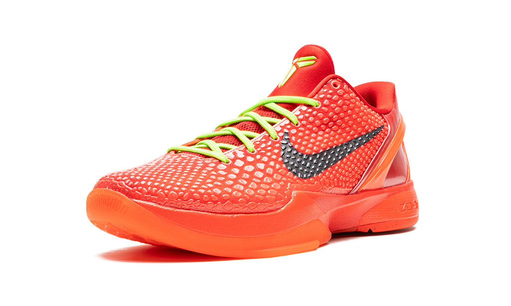 Nike Kobe 6 Protro "Reverse Grinch" Sneakers - Red & Volt Green