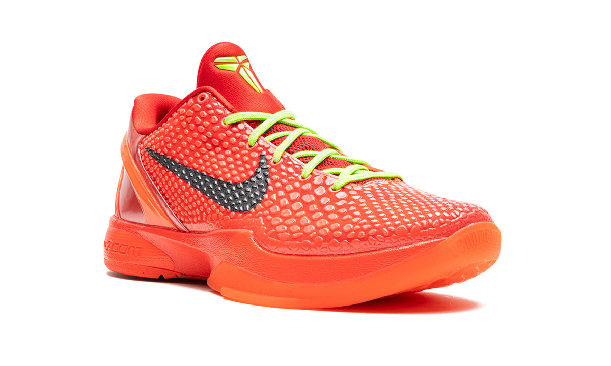 Nike Kobe 6 Protro "Reverse Grinch" Sneakers - Red & Volt Green