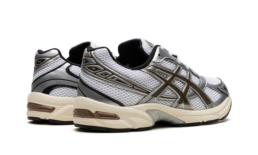 ASICS GEL-1130 Sneakers – White, Silver & Brown