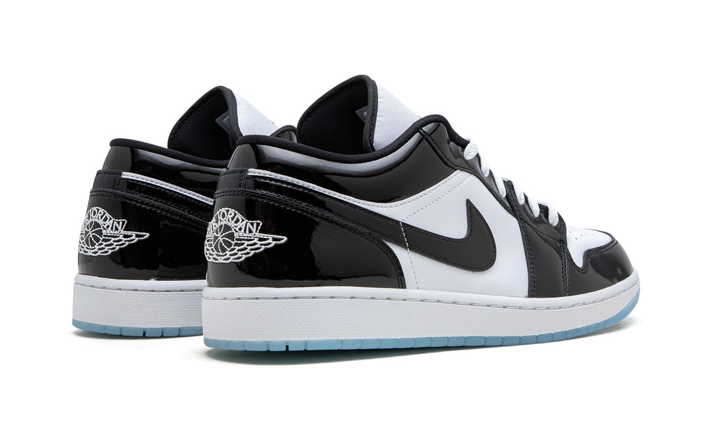 Air Jordan 1 Low Sneakers – White, Black & Ice Blue