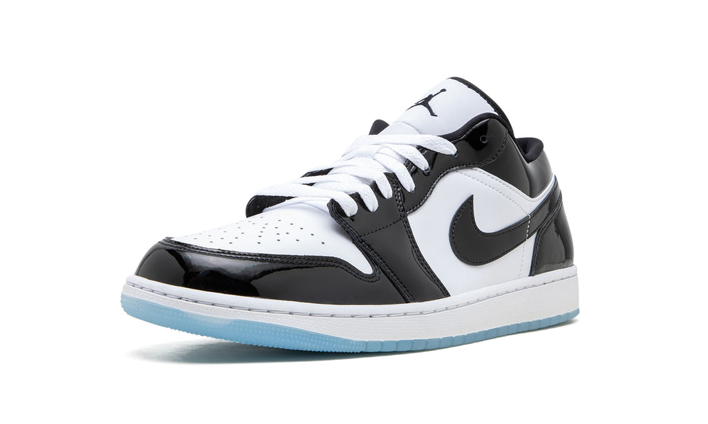Air Jordan 1 Low Sneakers – White, Black & Ice Blue