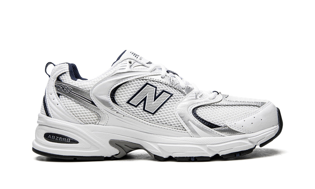 New Balance 530 Sneakers - White, Silver & Navy