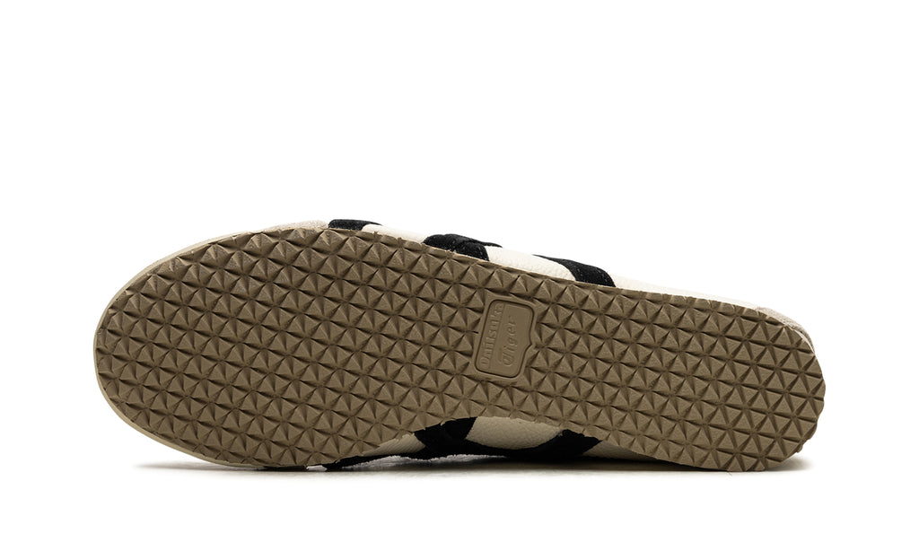 Onitsuka Tiger Mexico 66 Sneakers - Cream with Black Stripes and Beige Overlays