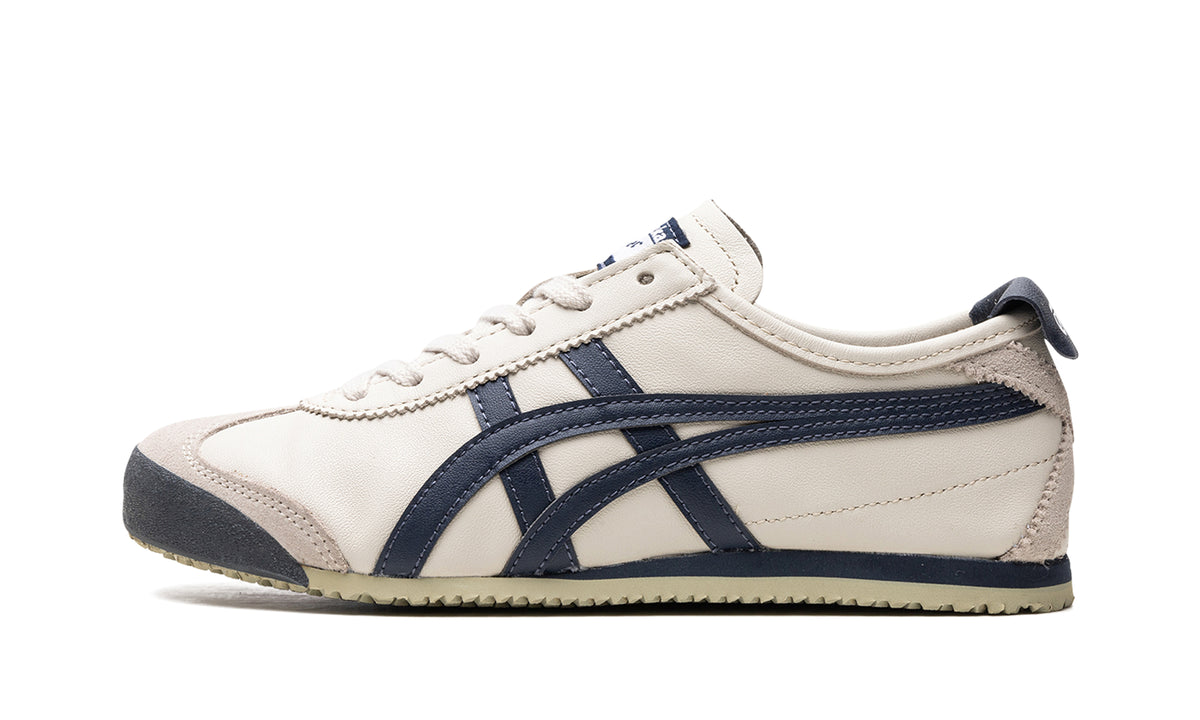 Onitsuka Tiger Mexico 66 Sneakers - Ivory & Navy with Beige Outsole
