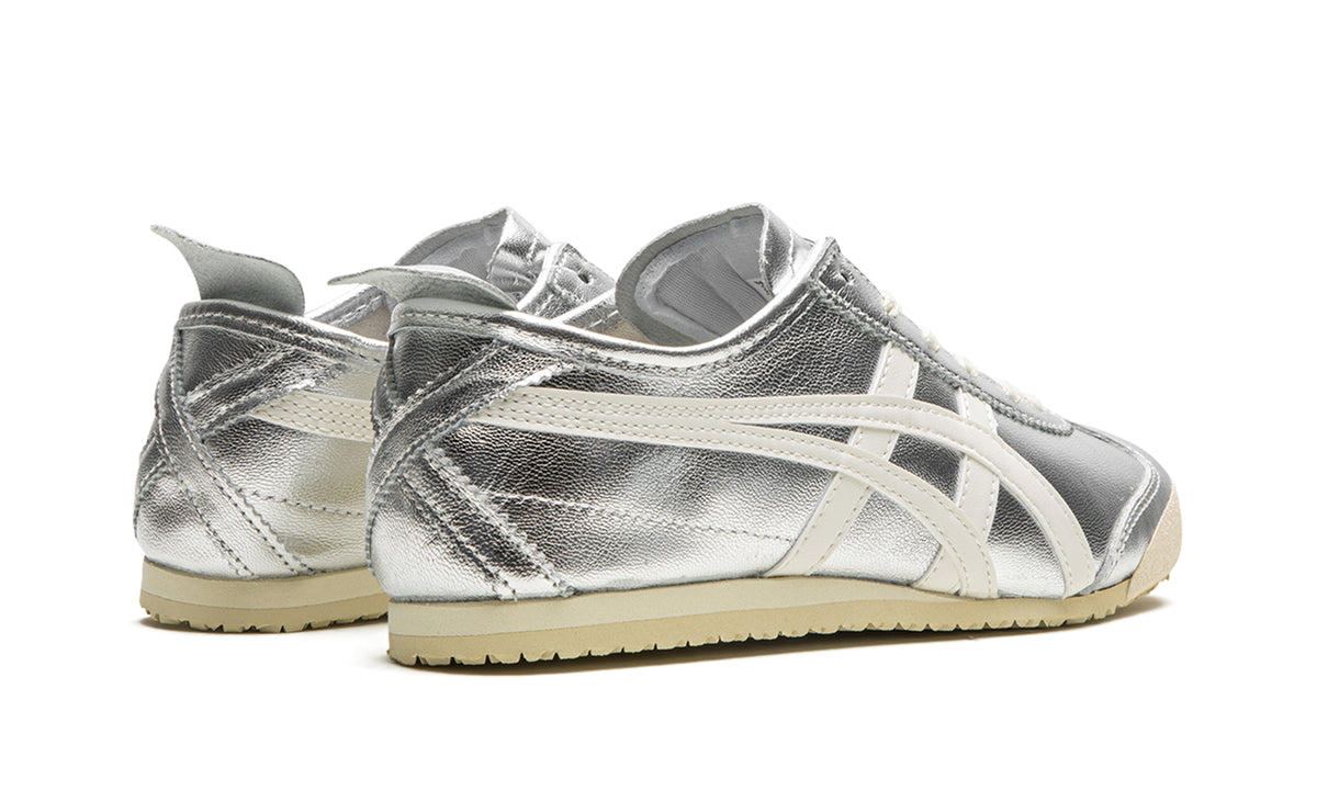 Onitsuka Tiger Mexico 66 Sneakers - Metallic Silver and Off-White
