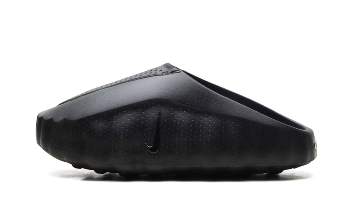 Nike Mind 001 Slip-On Mules - All Black with Circular Outsole Nodes