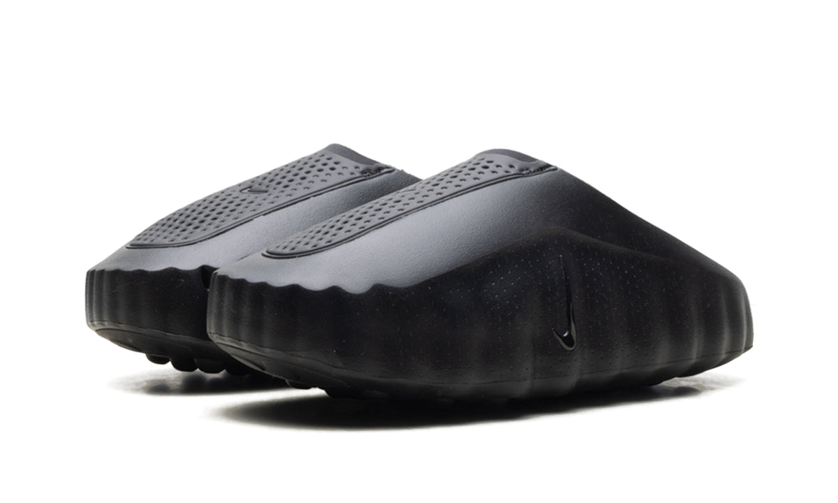 Nike Mind 001 Slip-On Mules - All Black with Circular Outsole Nodes