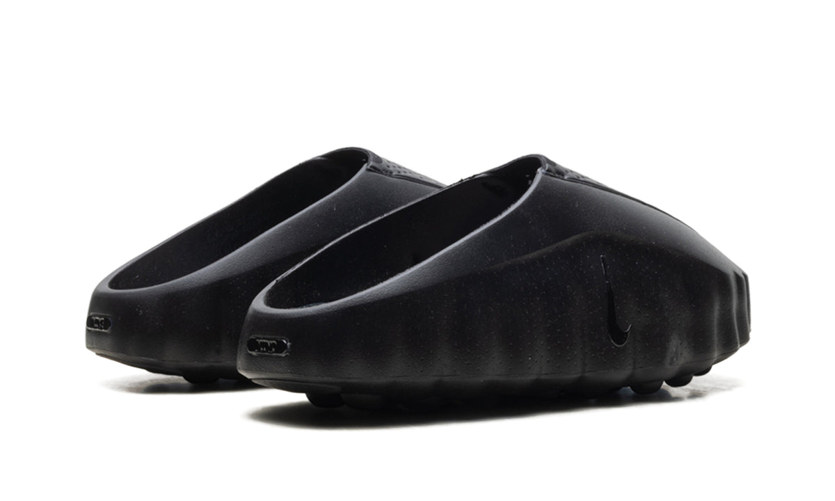 Nike Mind 001 Slip-On Mules - All Black with Circular Outsole Nodes