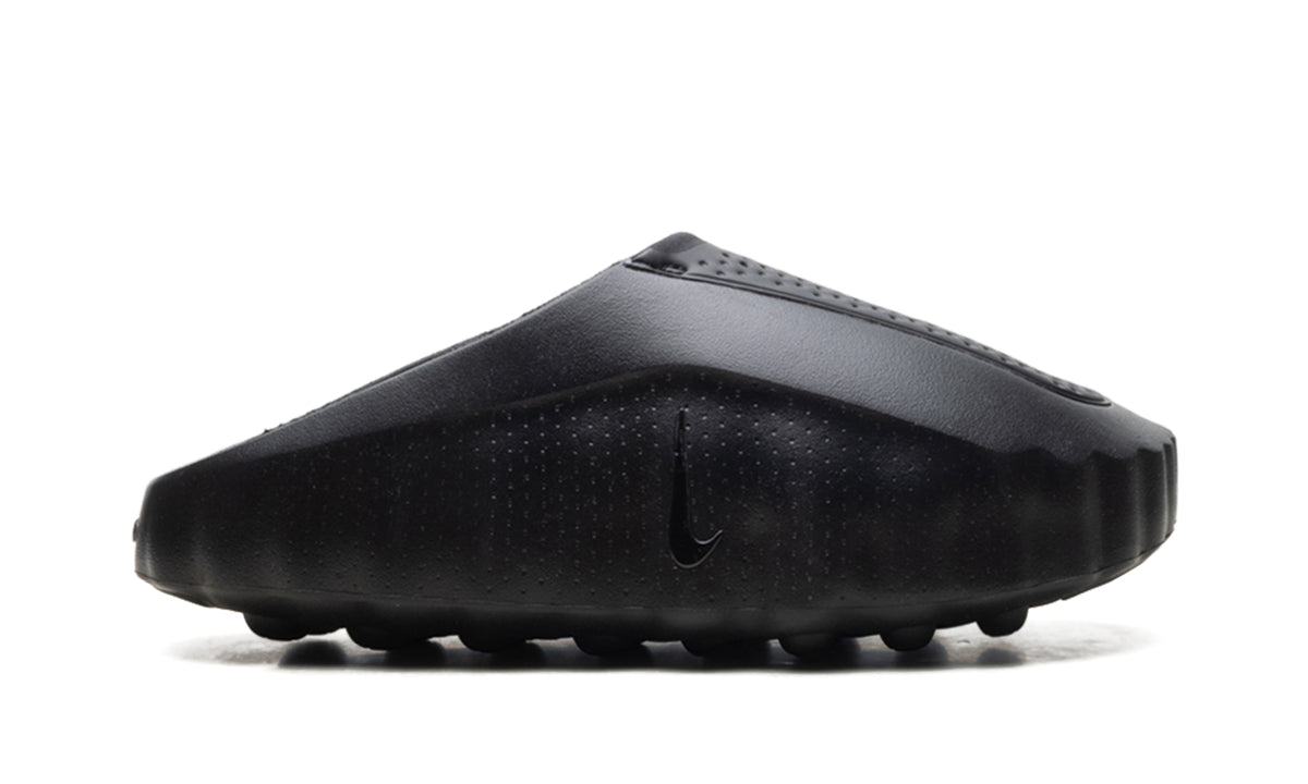 Nike Mind 001 Slip-On Mules - All Black with Circular Outsole Nodes