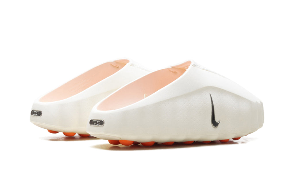 Nike Mind 001 Slip-On Mules - Off-White with Orange Outsole Nodes