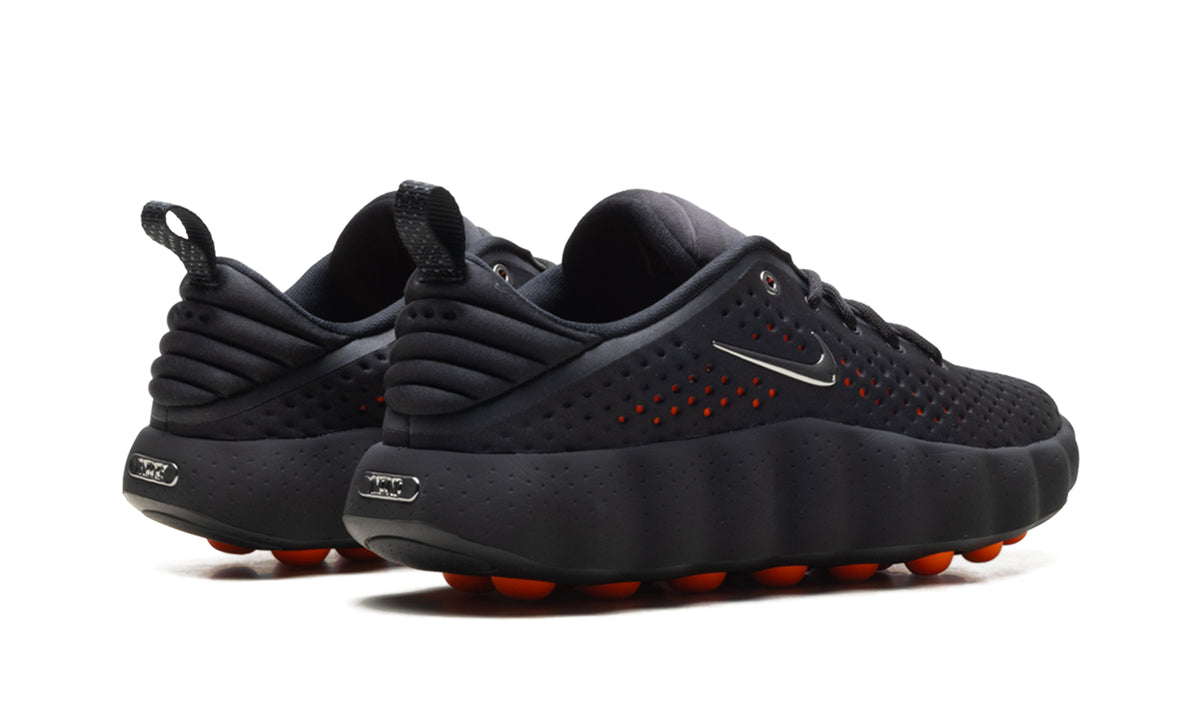 Nike Mind 002 Sneakers - Black and Charcoal with Orange Outsole Nodes