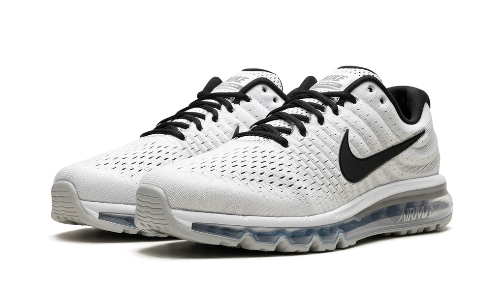 Nike Air Max 2017 Sneakers - White & Black with Full-Length Visible Air