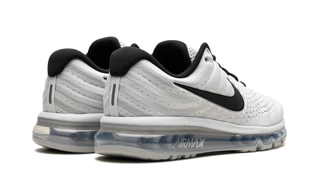 Nike Air Max 2017 Sneakers - White & Black with Full-Length Visible Air