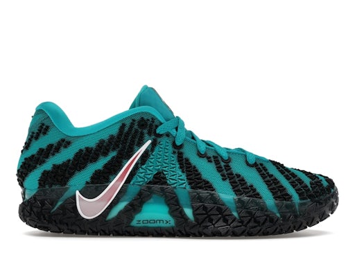 Nike Ja 3 Basketball Sneakers - Teal & Black with Scratch-Style Details