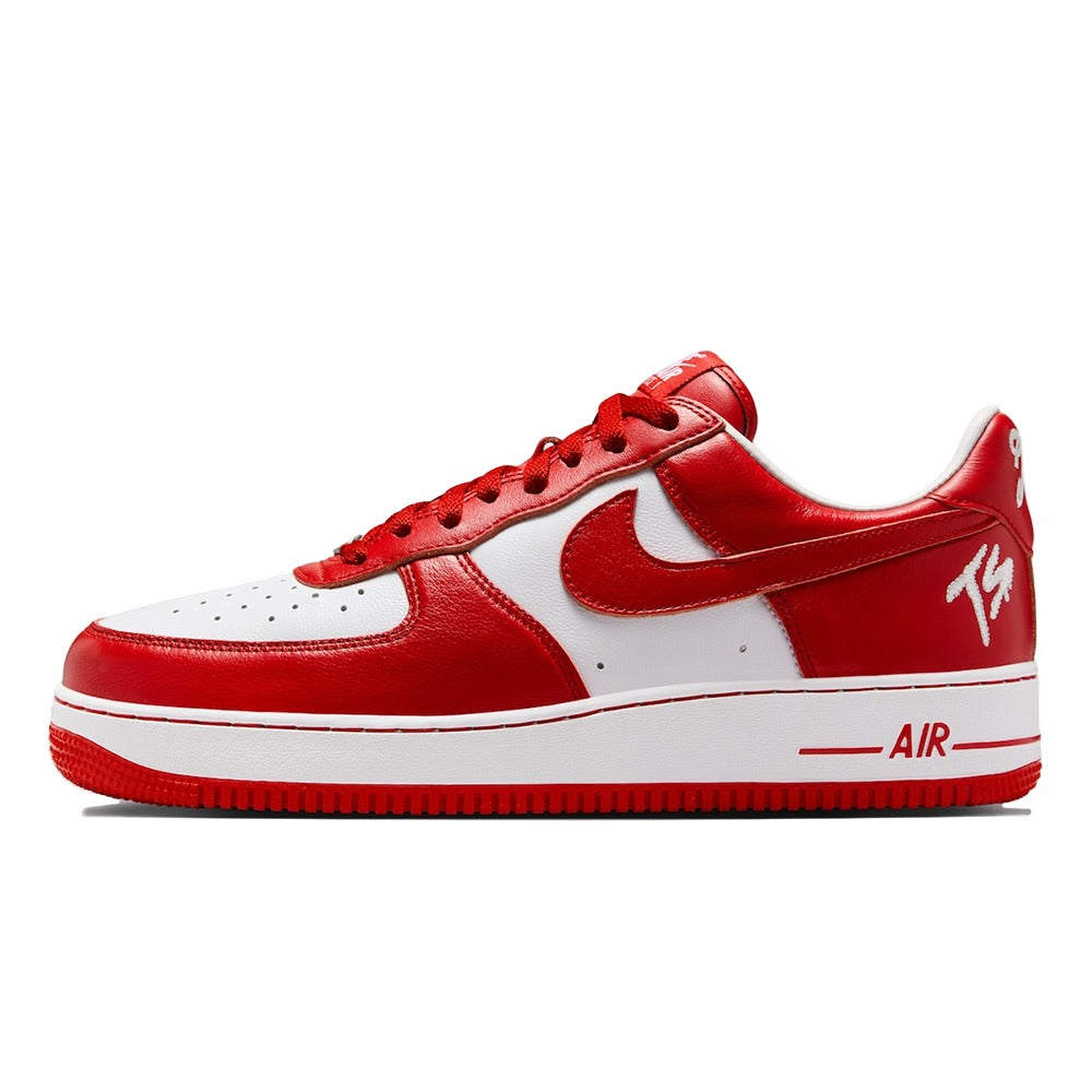 Nike Air Force 1 Low Sneakers – Red/White with TS Embroidery