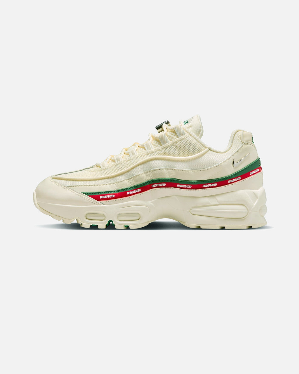 UNDEFEATED x Nike Air Max 95 Sneakers – Cream with Red & Green Accents