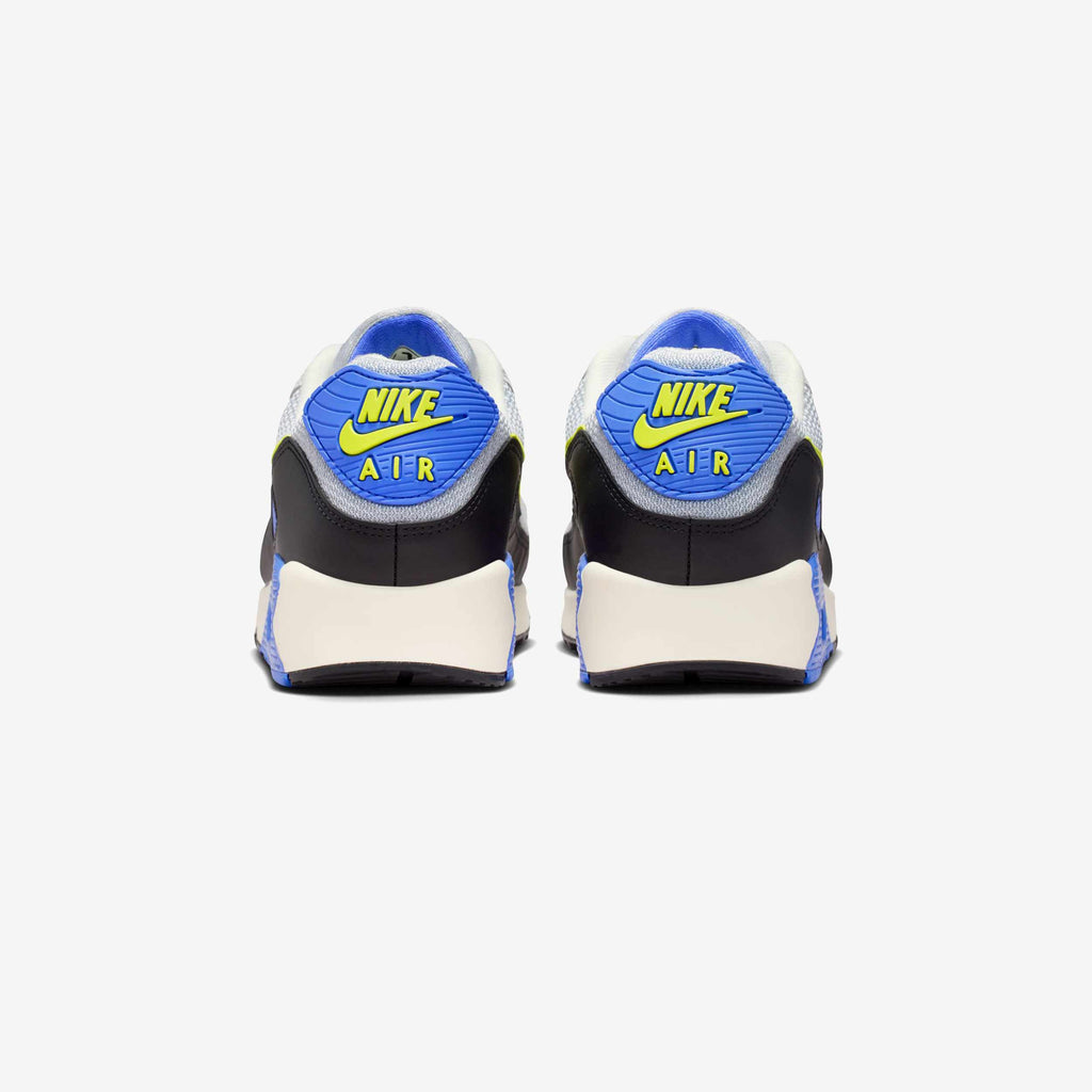 Nike Air Max Sneakers – White, Blue & Neon Yellow
