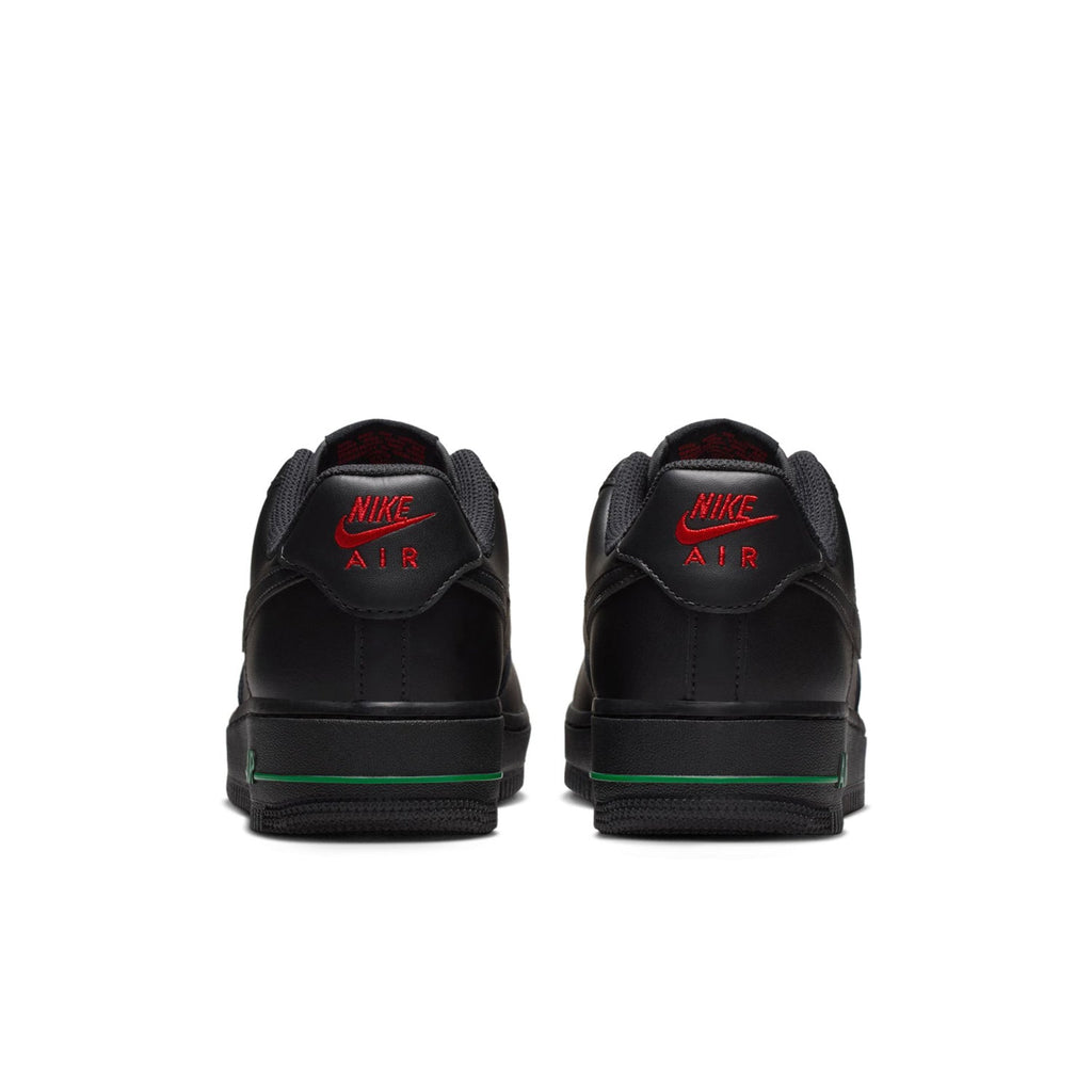 Nike Air Force 1 Low Sneakers – Black & Red Rose