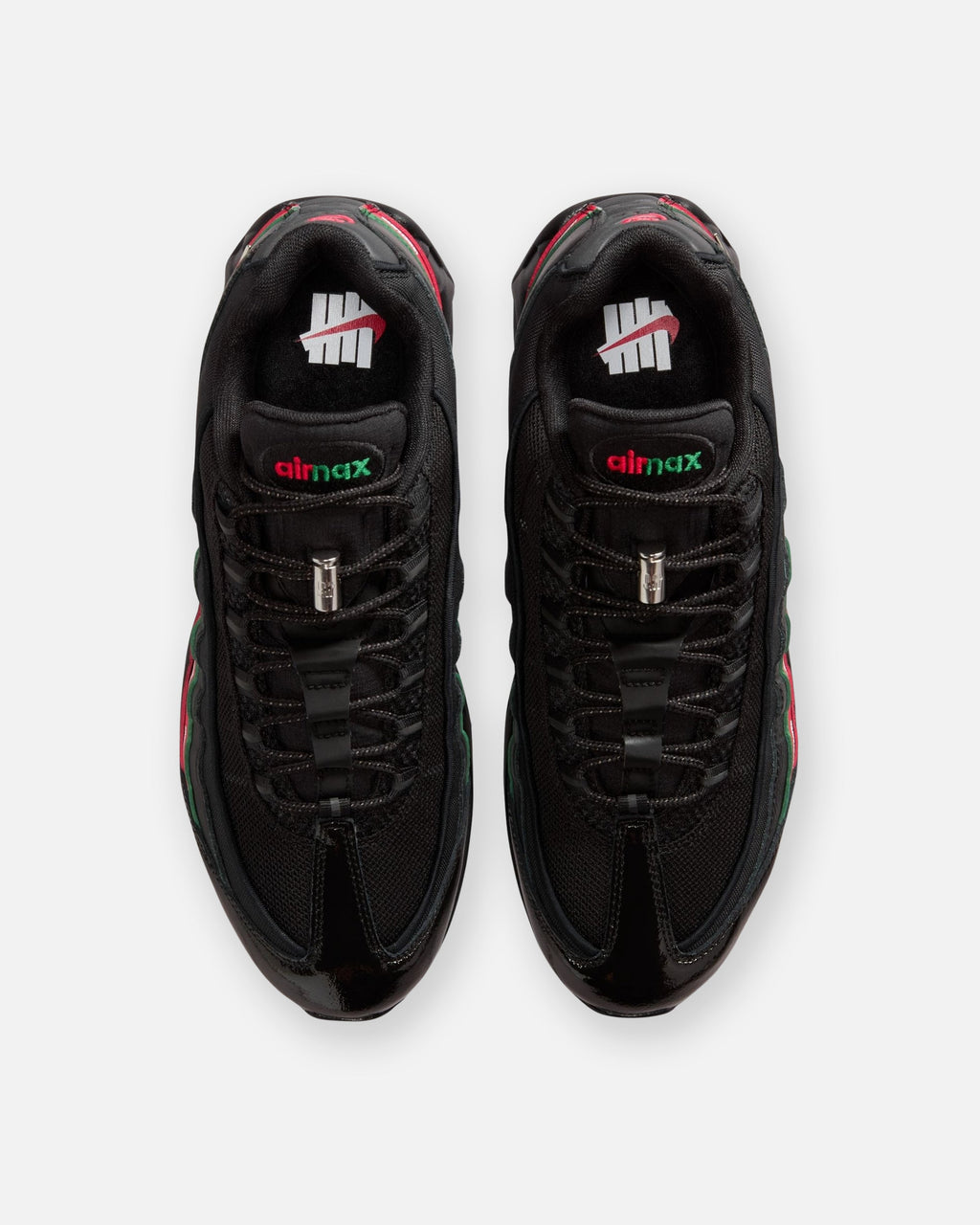 UNDEFEATED x Nike Air Max 95 Sneakers – Black with Red & Green Accents