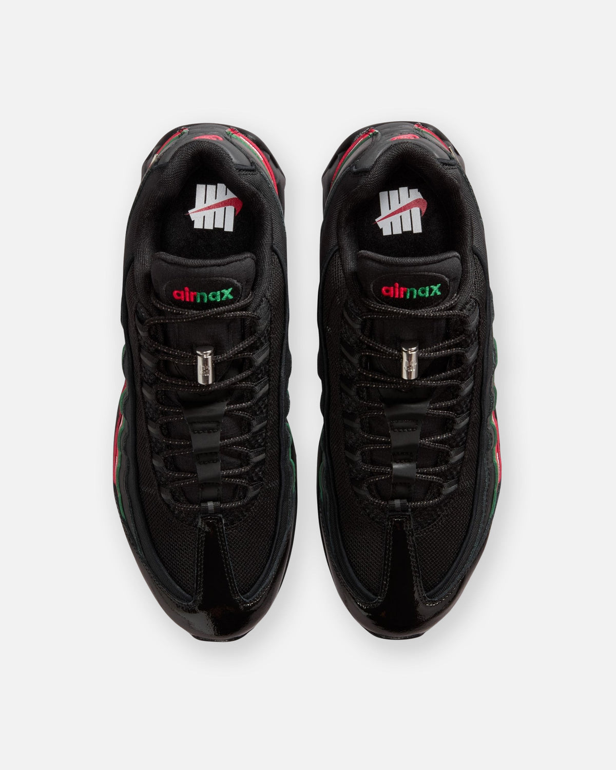 UNDEFEATED x Nike Air Max 95 Sneakers – Black with Red & Green Accents