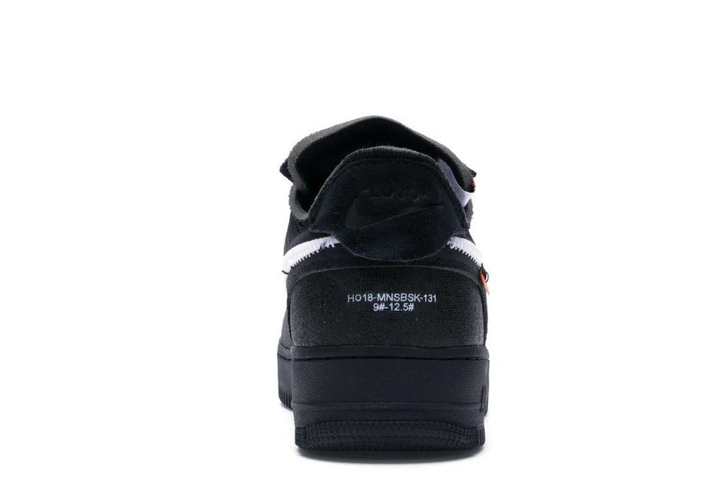 Off-White x Nike Air Force 1 Low Sneakers - Black with White Swoosh