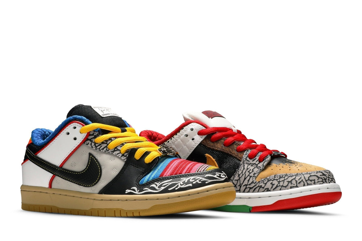Nike SB Dunk Low What The Paul Sneakers - Multicolor Mismatched Patchwork