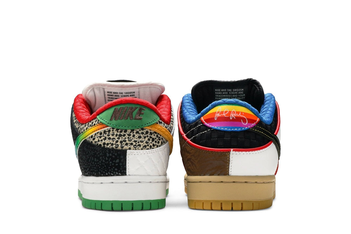 Nike SB Dunk Low What The Paul Sneakers - Multicolor Mismatched Patchwork