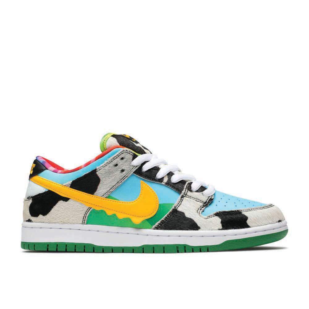 Ben & Jerry's x Nike SB Dunk Low Chunky Dunky Sneakers - Cow Print & Multicolor