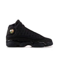 Air Jordan 13 Retro Sneakers - All Black with Textured Upper and Holographic Ankle Emblem