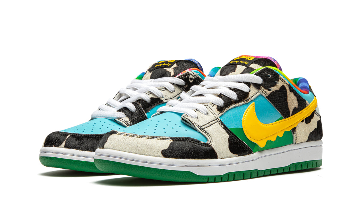 Ben & Jerry's x Nike SB Dunk Low Chunky Dunky Sneakers - Cow Print & Multicolor