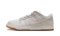 Nike SB Dunk Low Pro B Sneakers - Light Gray & Off-White with Gum Sole
