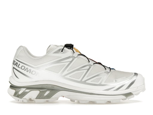 Salomon XT-6 Sneakers - White & Silver