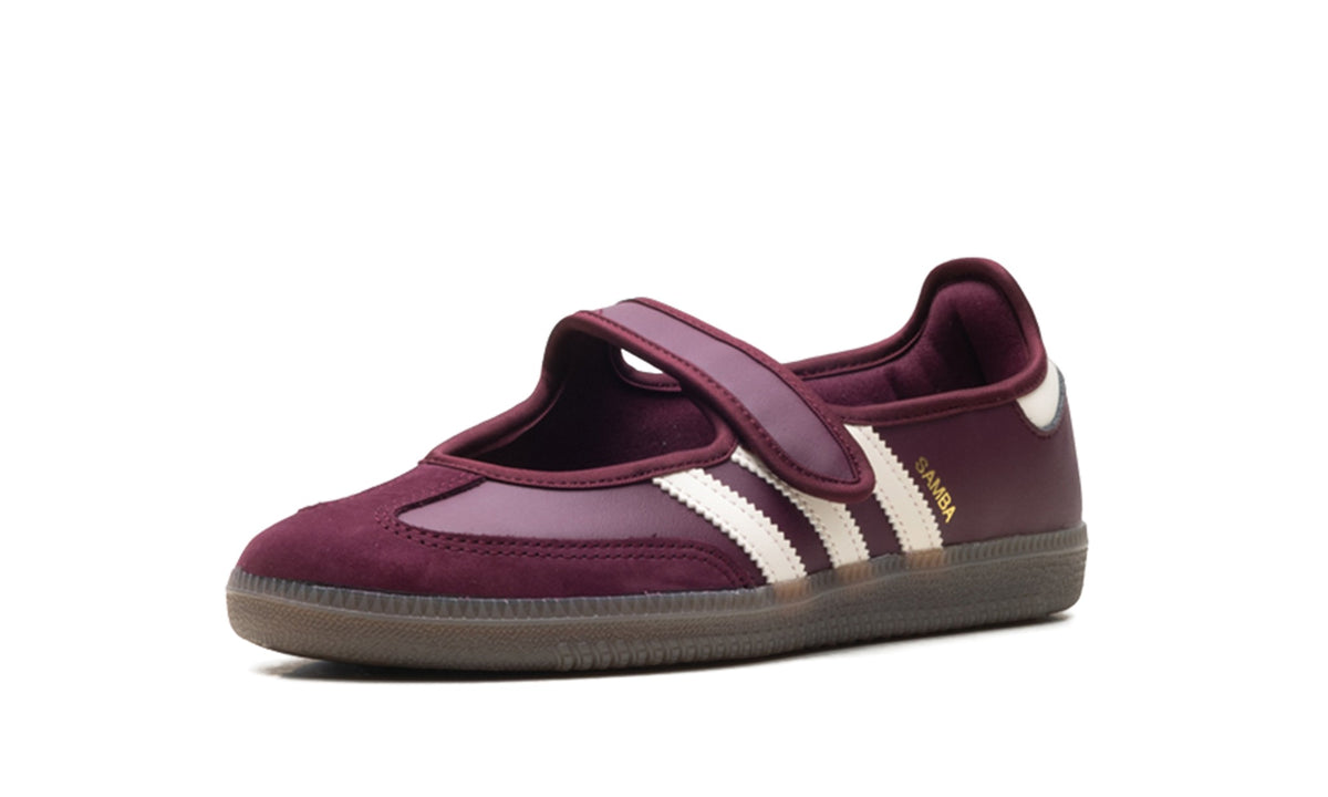 adidas Samba Jane OG Mary Jane Sneakers - Burgundy/Cream with Gum Sole