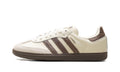 adidas Samba OG Sneakers - Cream & Brown with Reptile-Textured Stripes